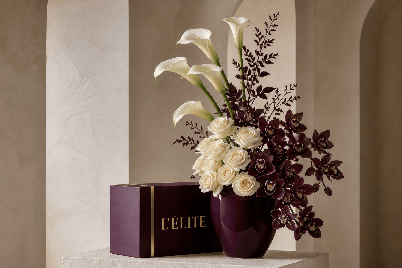 The Élite signature composition flower arrangement